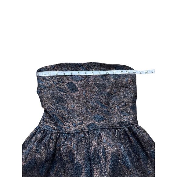 Lavender Brown Metallic Peplum Corset Top – Size Small (NWT, $230 Retail) - Picture 4 of 6